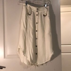 Free People White Skirt XS